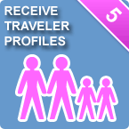 Step 5: Receive Full Traveler Profiles for visitors using the Free Vacation Planner